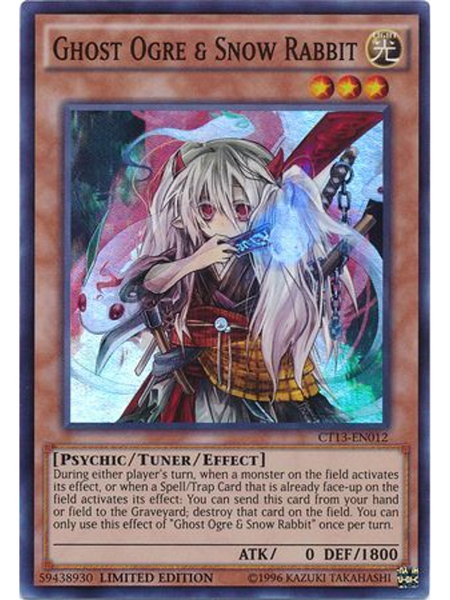 Ghost Ogre & Snow Rabbit - CT13-EN012 - Super Rare Limited Edition 1