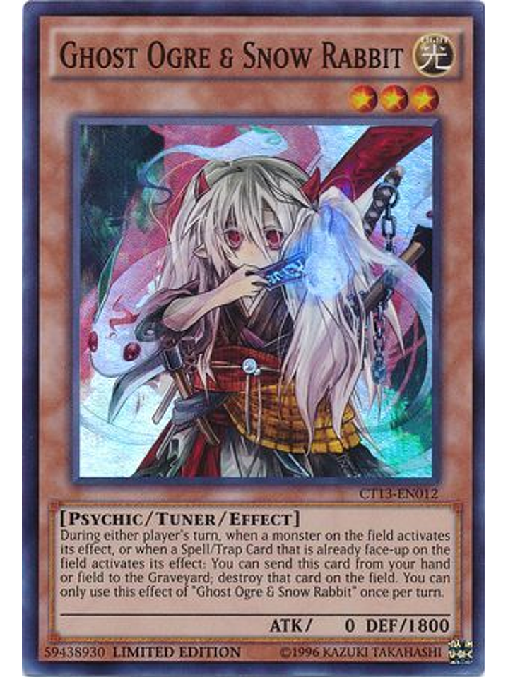 Ghost Ogre & Snow Rabbit - CT13-EN012 - Super Rare Limited Edition 1