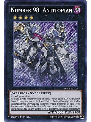 Number 98: Antitopian - DRL3-EN027 - Secret Rare 1st Edition
