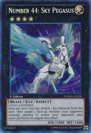 Number 44: Sky Pegasus - NUMH-EN028 - Secret Rare 1st Edition