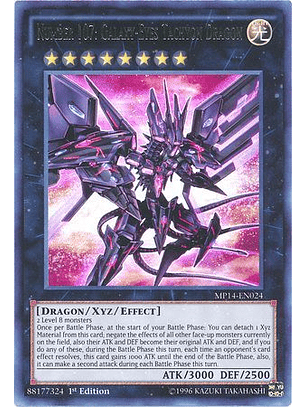Number 107: Galaxy-Eyes Tachyon Dragon - MP14-EN024 - Ultra Rare 1st Edition