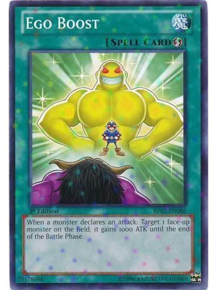 Ego Boost - BP01-EN086 - Starfoil Rare 1st Edition 1