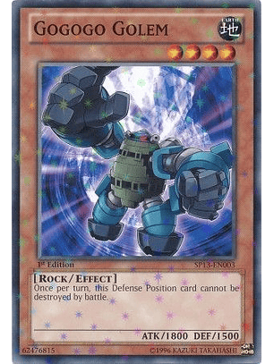 Gogogo Golem - SP13-EN003 - Starfoil Rare 1st Edition