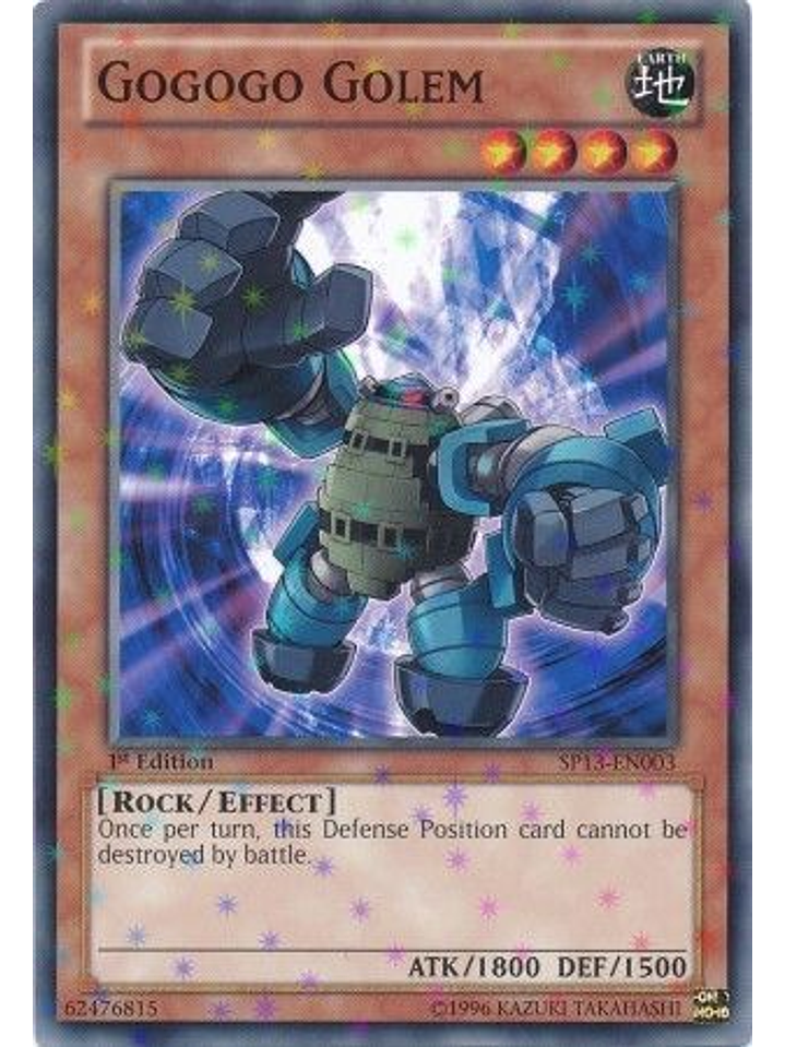 Gogogo Golem - SP13-EN003 - Starfoil Rare 1st Edition 1