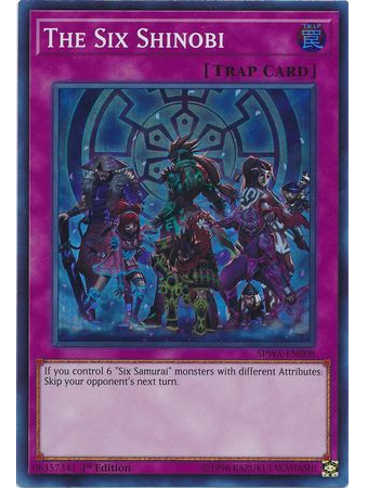 The Six Shinobi - SPWA-EN008 - Super Rare 1st Edition 1