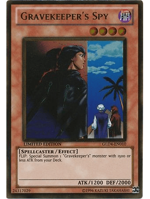 Gravekeeper's Spy - GLD4-EN010 - Gold Rare