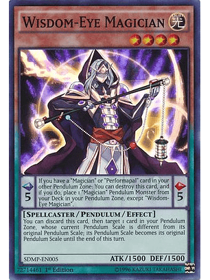 Wisdom-Eye Magician - SDMP-EN005 - Super Rare 1st Edition