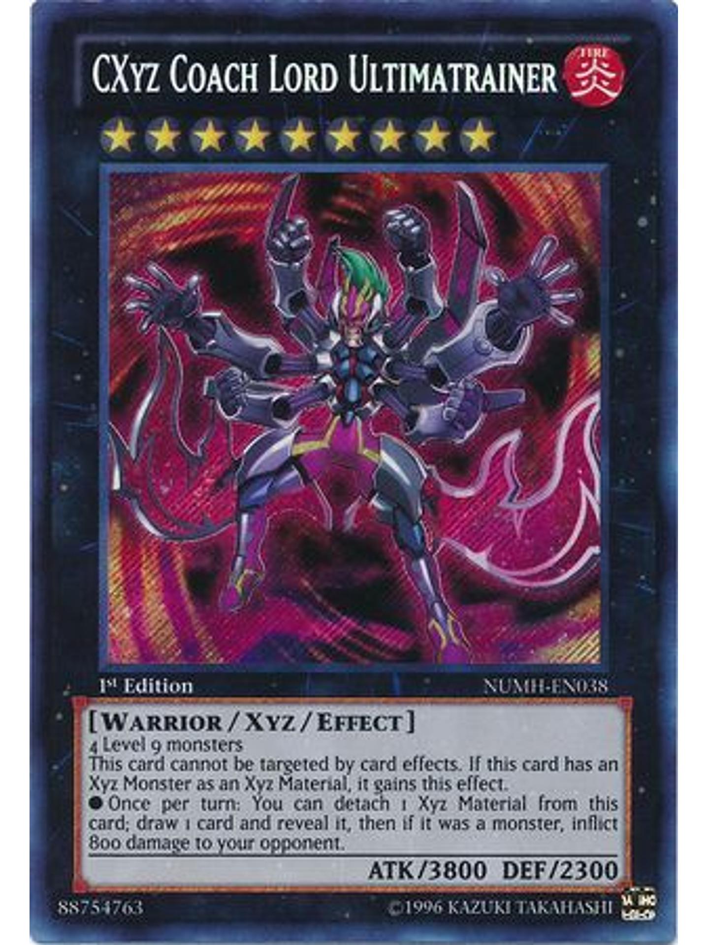 CXyz Coach Lord Ultimatrainer - NUMH-EN038 - Secret Rare 1st Edition 1