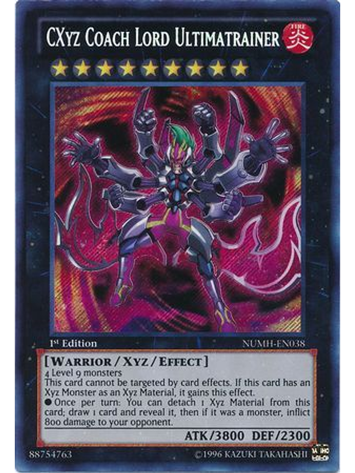 CXyz Coach Lord Ultimatrainer - NUMH-EN038 - Secret Rare 1st Edition 1
