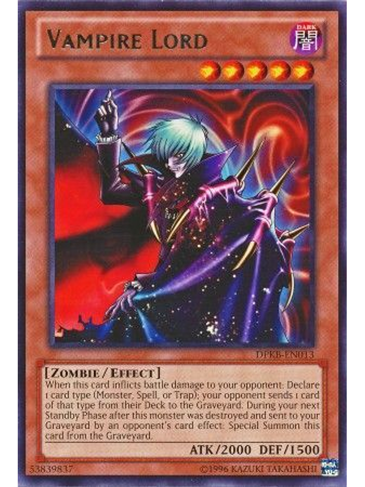 Vampire Lord - DPKB-EN013 - Rare Unlimited 1