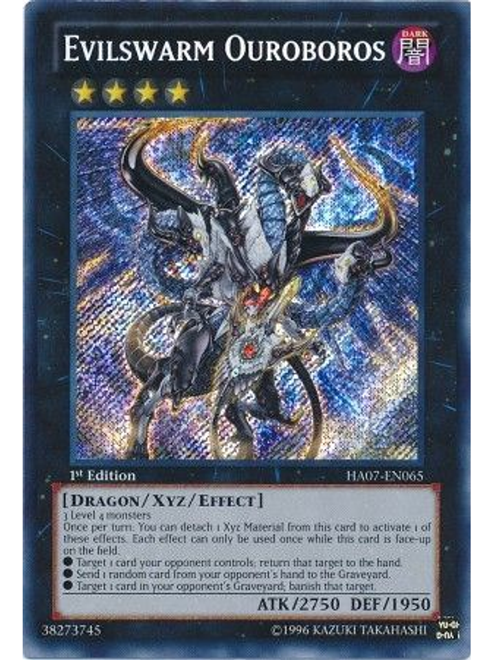 Evilswarm Ouroboros - HA07-EN065 - Secret Rare 1st Edition 1