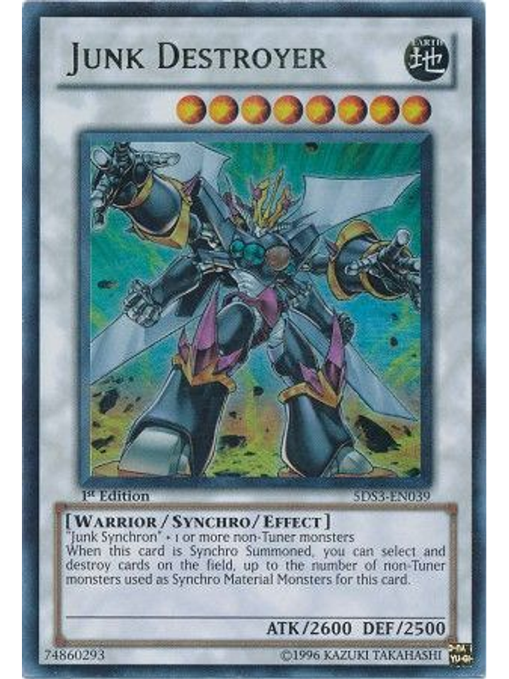 Junk Destroyer - 5DS3-EN039 - Ultra Rare 1st Edition 1