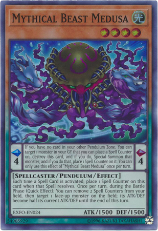 Mythical Beast Medusa - EXFO-EN024 - Super Rare Unlimited