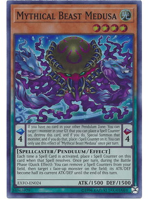 Mythical Beast Medusa - EXFO-EN024 - Super Rare Unlimited