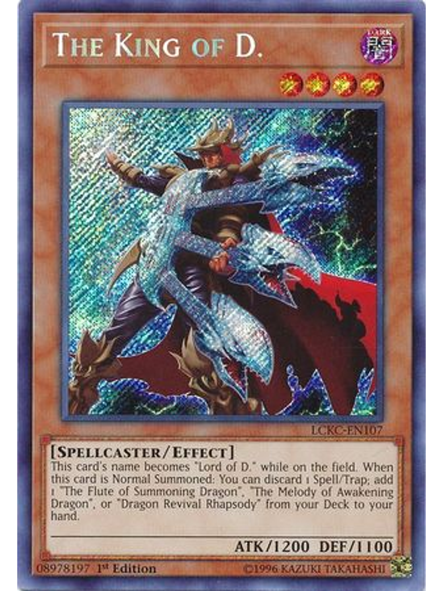 The King of D. - LCKC-EN107 - Secret Rare 1st Edition 1