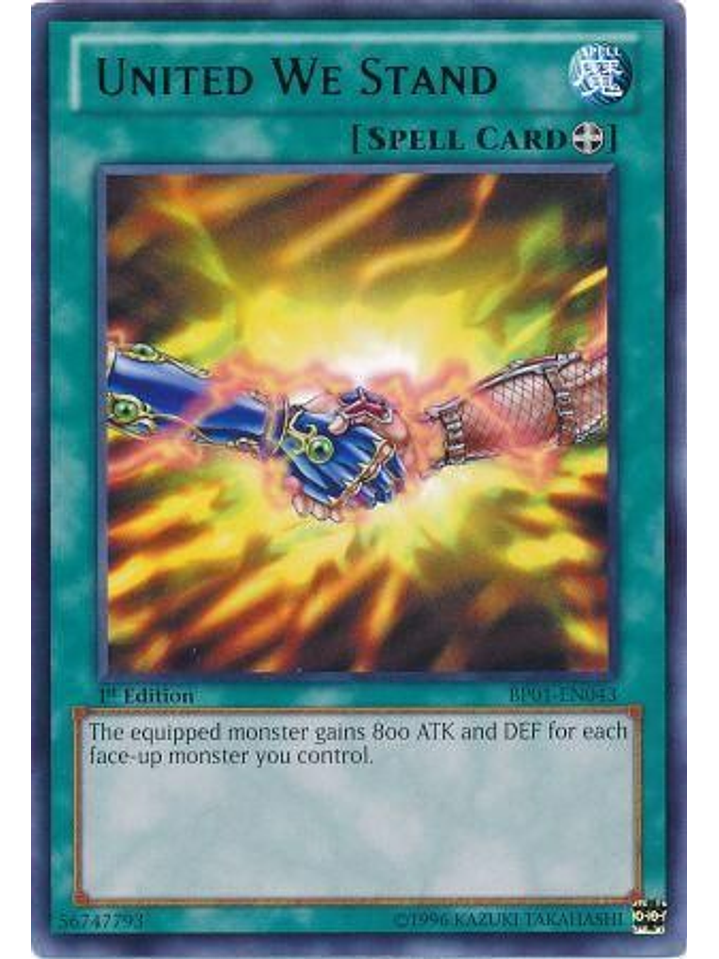 United We Stand - BP01-EN043 - Rare 1st Edition 1