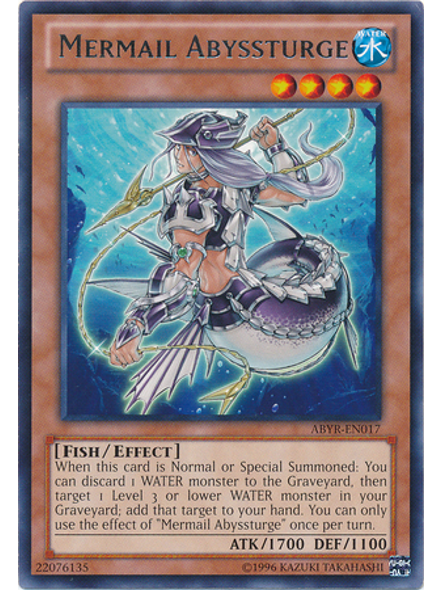 Mermail Abyssturge - ABYR-EN017 - Rare Unlimited 1