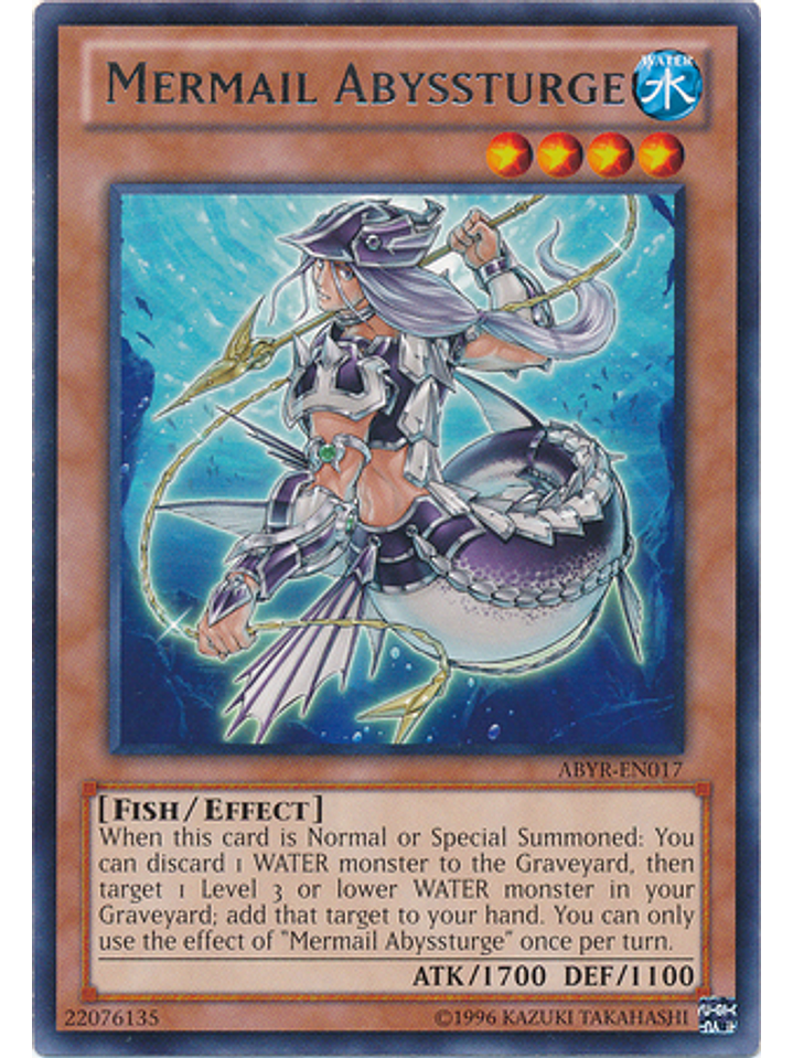Mermail Abyssturge - ABYR-EN017 - Rare Unlimited 1