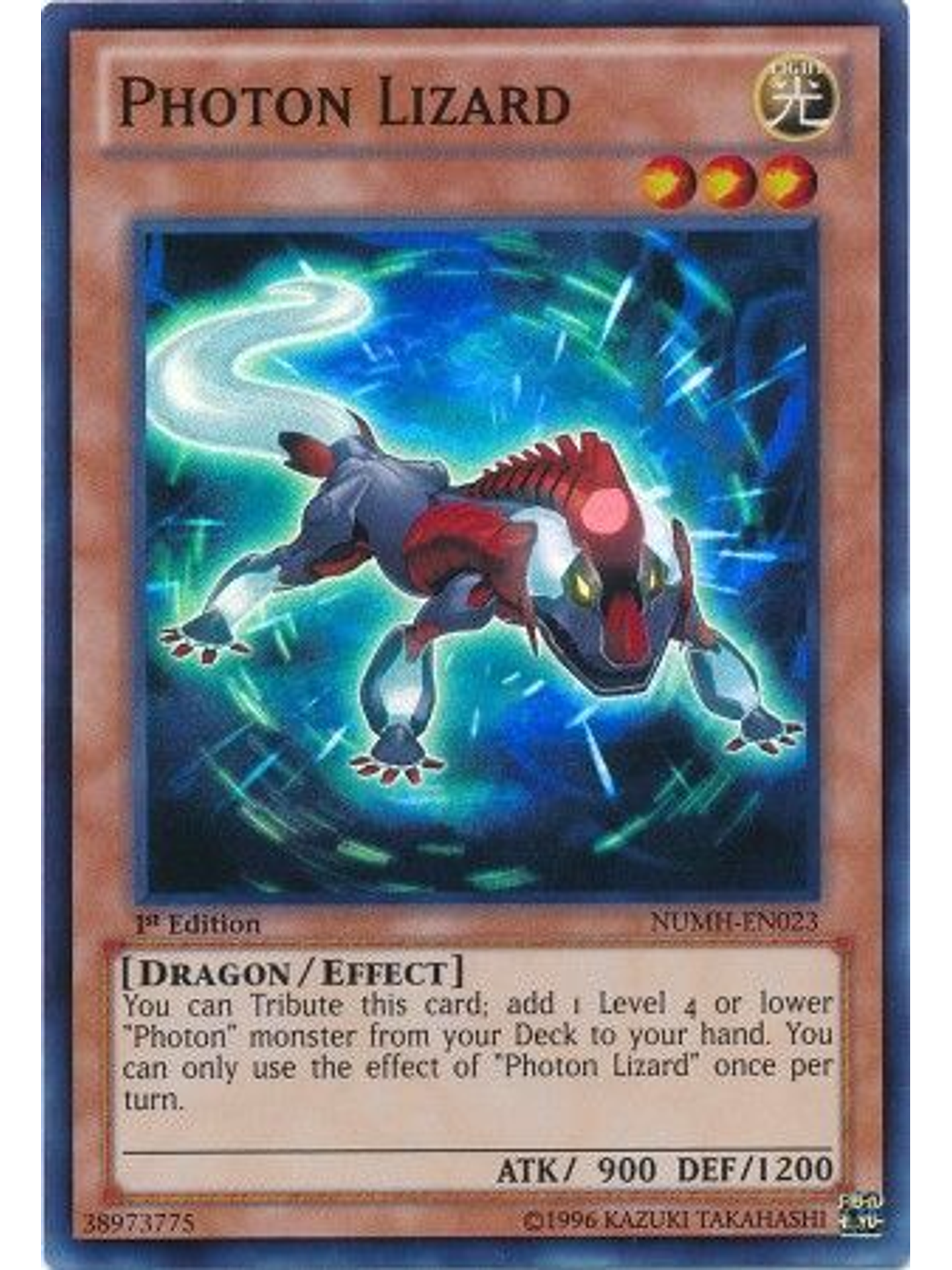 Photon Lizard - NUMH-EN023 - Super Rare 1st Edition 1