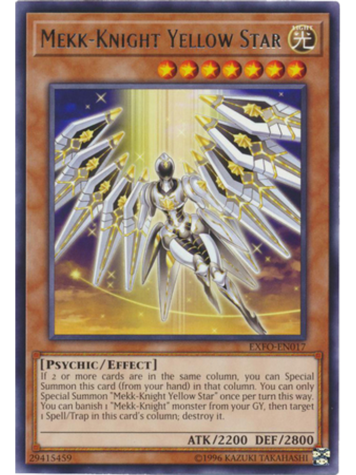 Mekk-Knight Yellow Star - EXFO-EN017 - Rare Unlimited 1