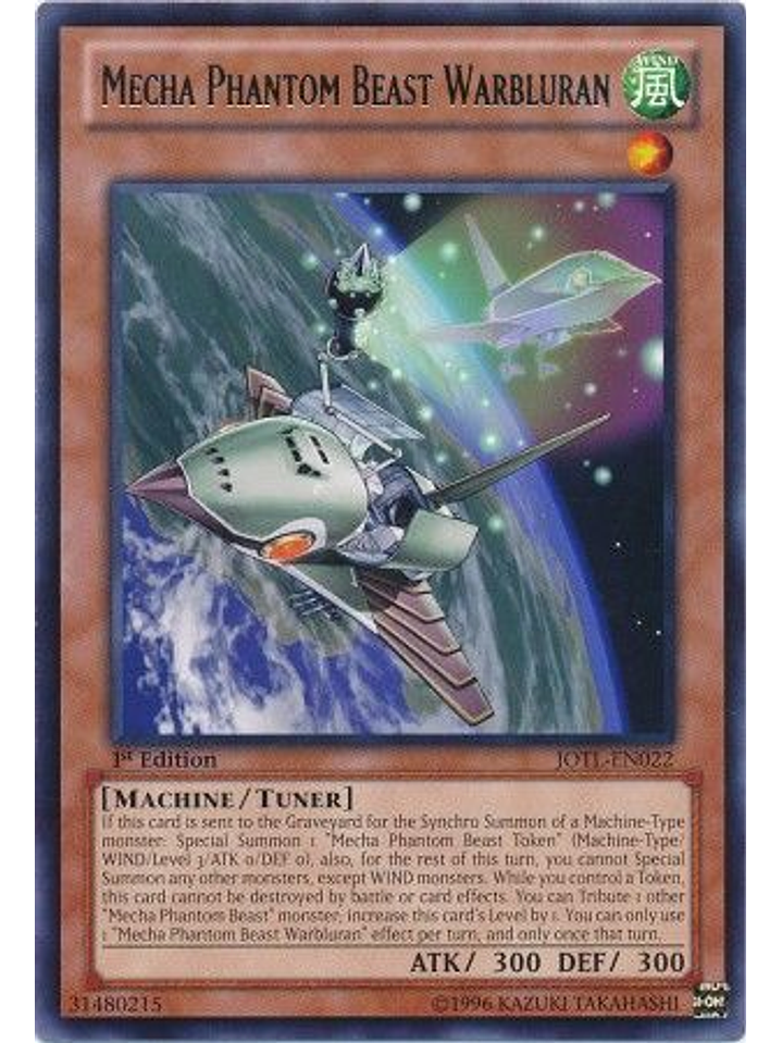 Mecha Phantom Beast Warbluran - JOTL-EN022 - Rare 1st Edition 1