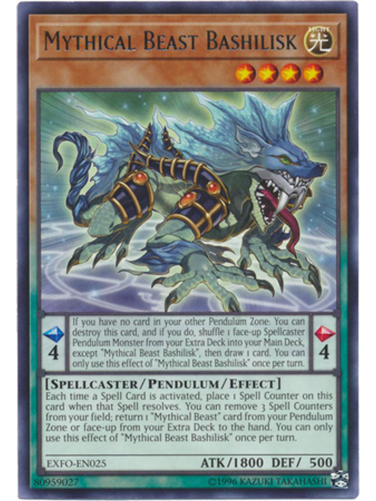Mythical Beast Bashilisk - EXFO-EN025 - Rare Unlimited 1