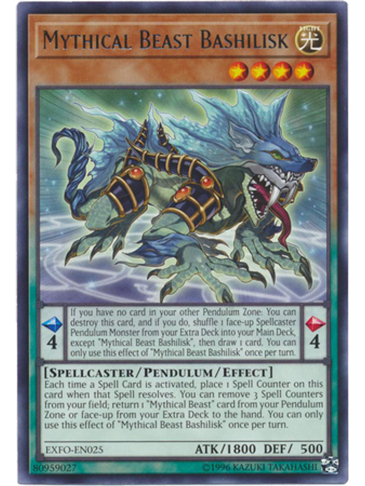 Mythical Beast Bashilisk - EXFO-EN025 - Rare Unlimited 1