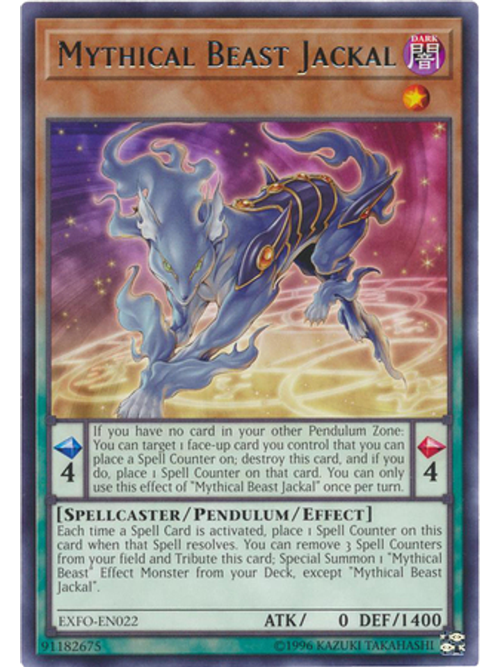 Mythical Beast Jackal - EXFO-EN022 - Rare Unlimited 1