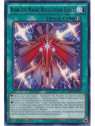 Rank-Up-Magic Revolution Force - CROS-EN057 - Rare 1st Edition