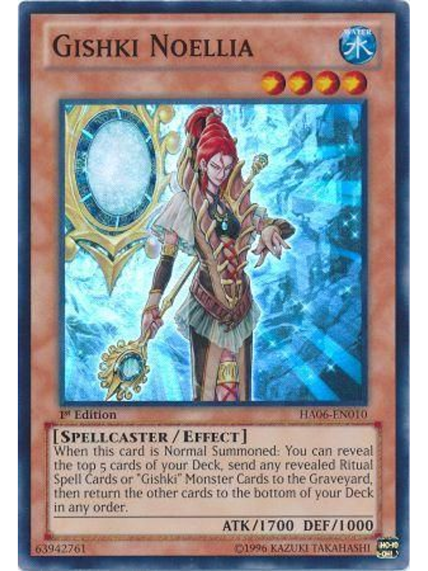 Gishki Noellia - HA06-EN010 - Super Rare 1st Edition 1