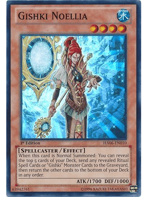 Gishki Noellia - HA06-EN010 - Super Rare 1st Edition