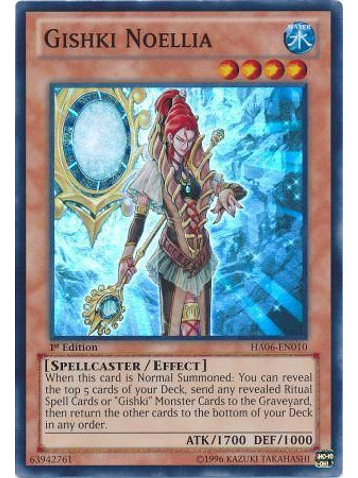 Gishki Noellia - HA06-EN010 - Super Rare 1st Edition 1