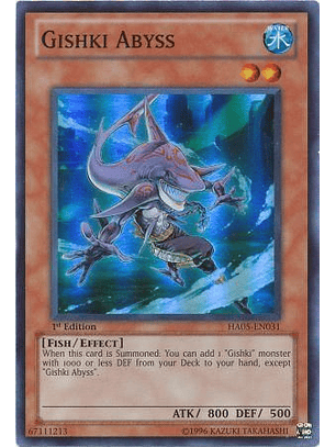 Gishki Abyss - HA05-EN031 - Super Rare 1st Edition
