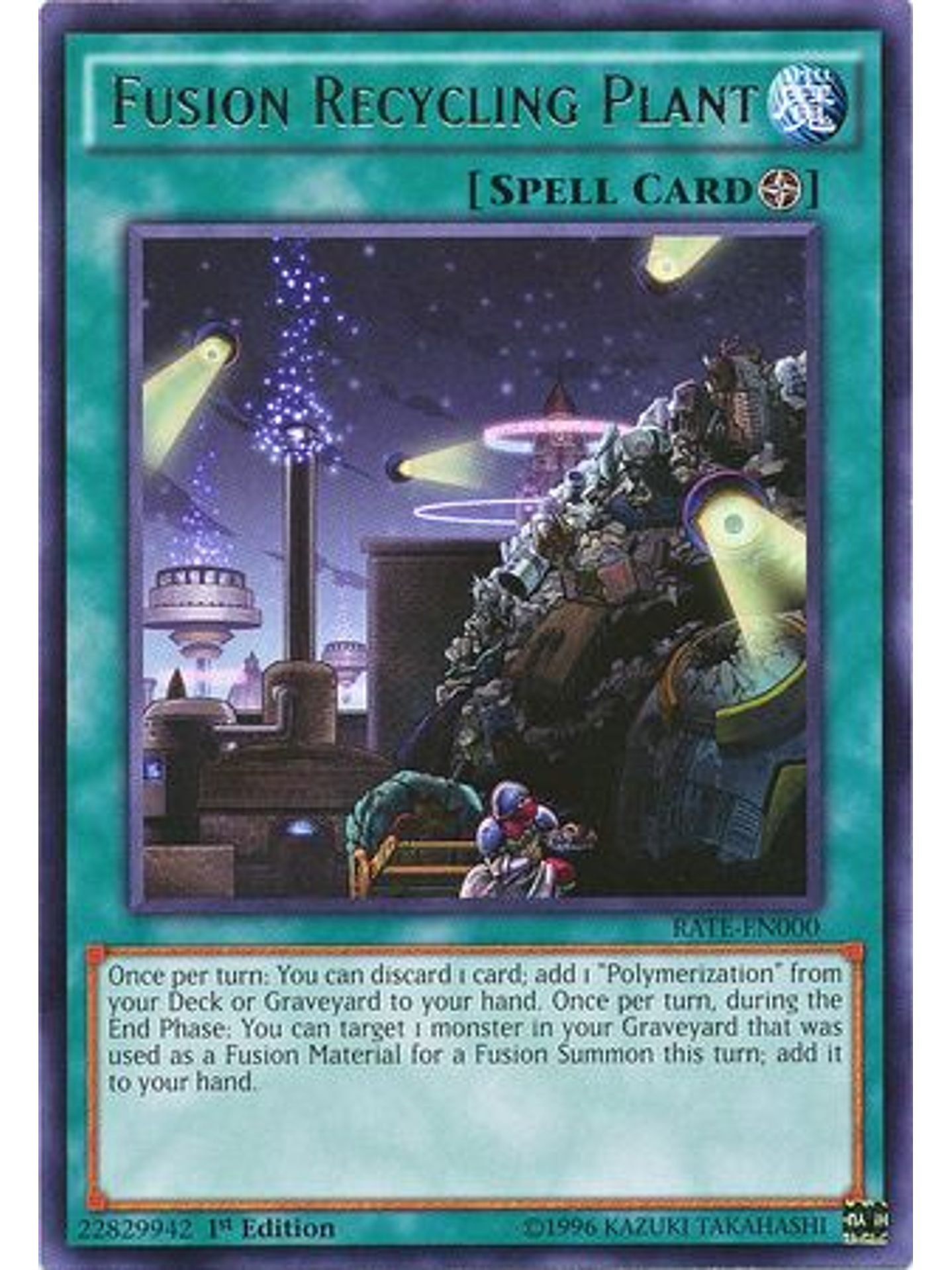 Fusion Recycling Plant - rate-en000 - Rare 1st Edition 1