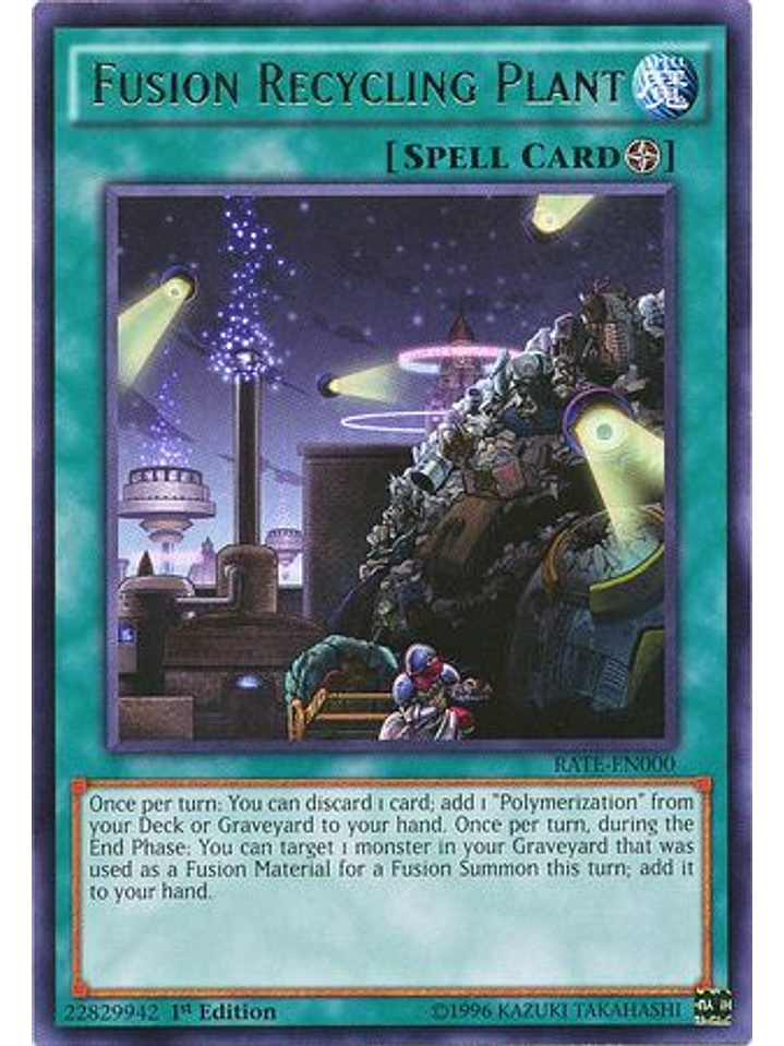 Fusion Recycling Plant - rate-en000 - Rare 1st Edition 1