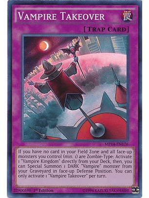 Vampire Takeover - MP14-EN176 - Super Rare 1st Edition