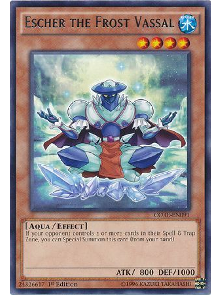 Escher the Frost Vassal - CORE-EN091 - Rare 1st Edition 1