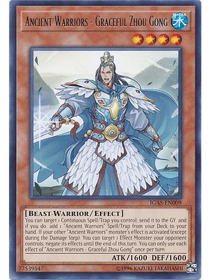 Ancient Warriors - Graceful Zhou Gong - IGAS-EN009 - Rare Unlimited