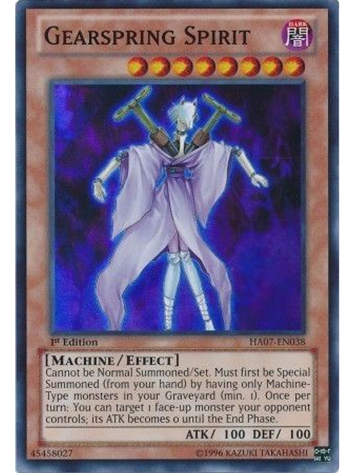 Gearspring Spirit - HA07-EN038 - Super Rare 1st Edition 1