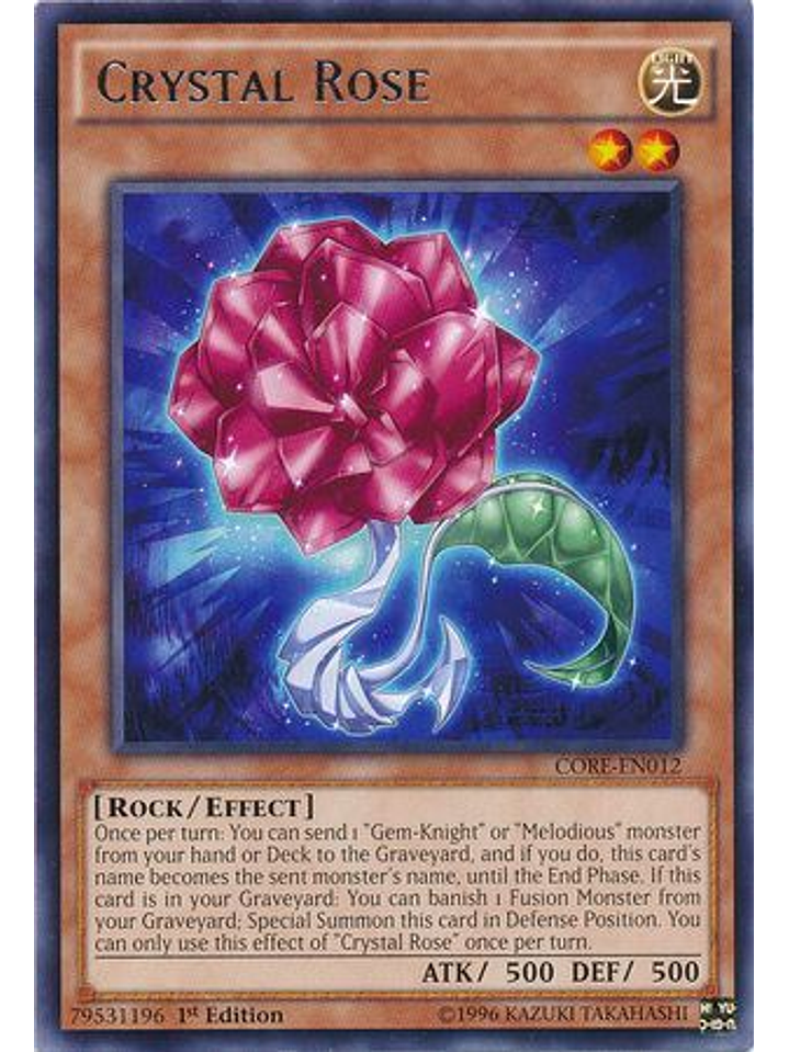 Crystal Rose - CORE-EN012 - Rare 1st Edition 1