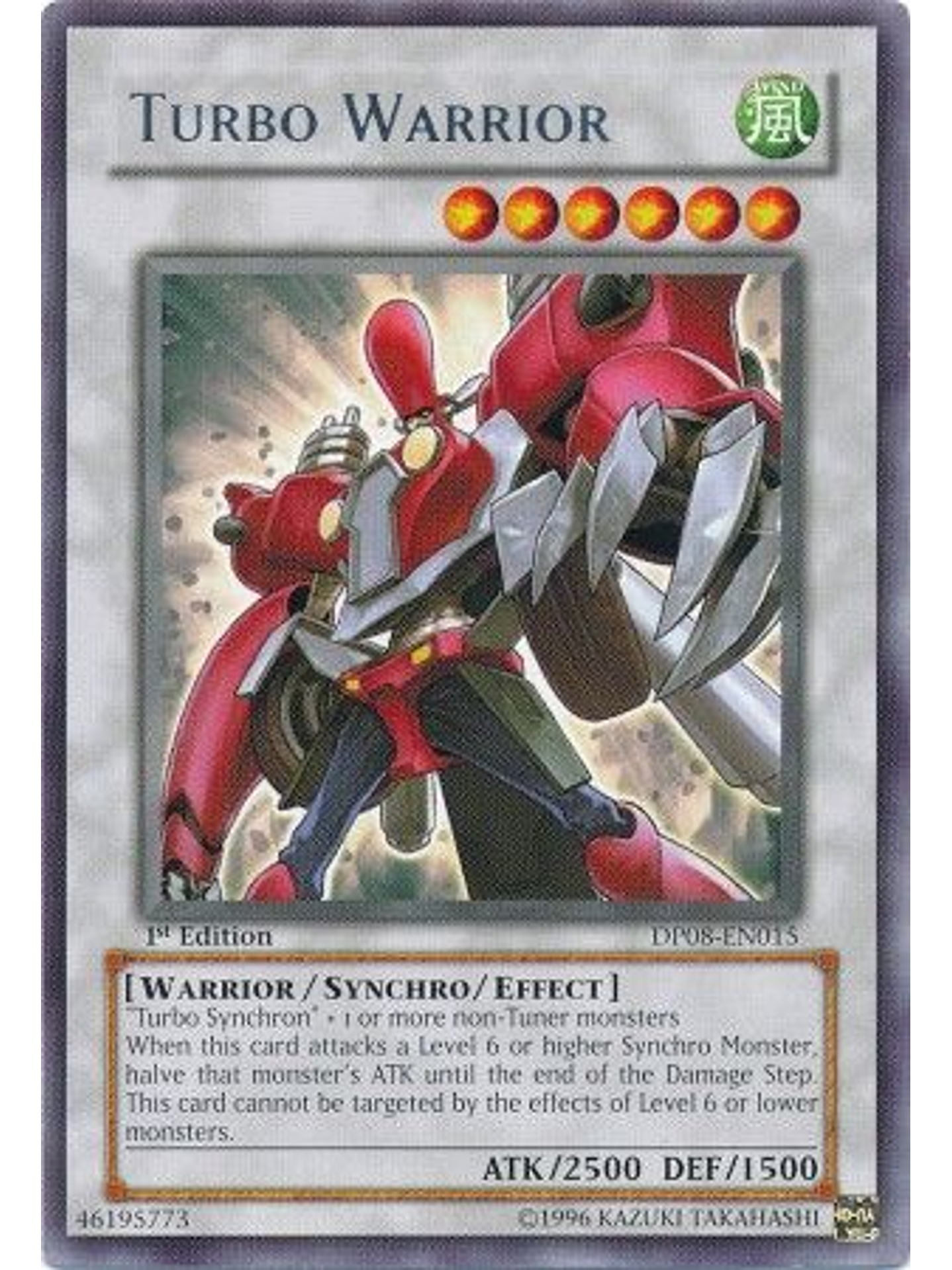 Turbo Warrior - DP08-EN015 - Rare 1st Edition 1