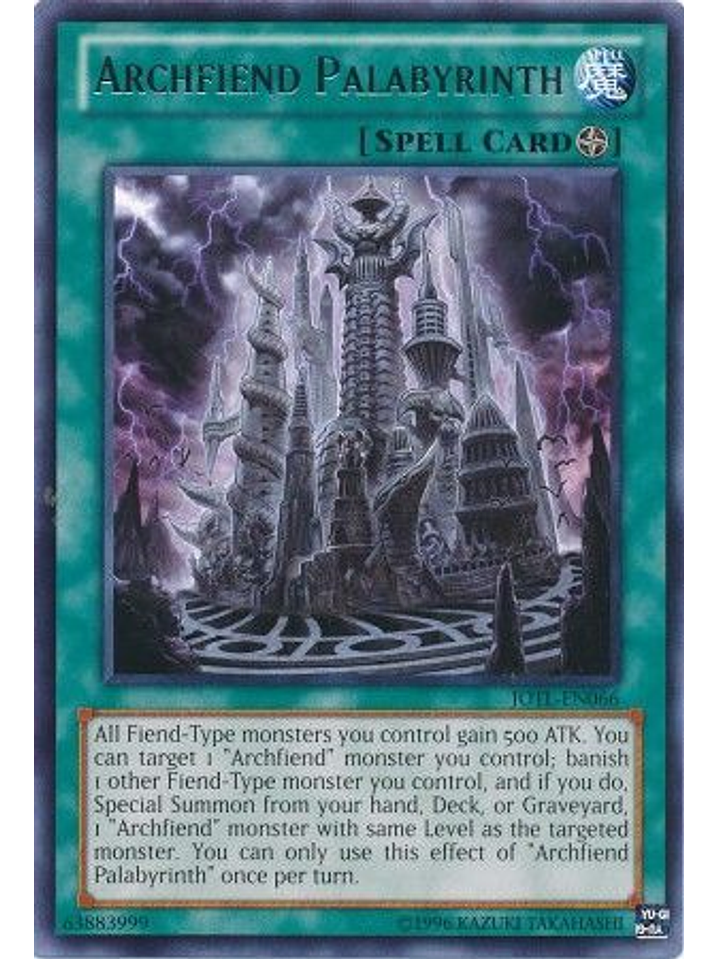 Archfiend Palabyrinth - JOTL-EN066 - Rare Unlimited 1