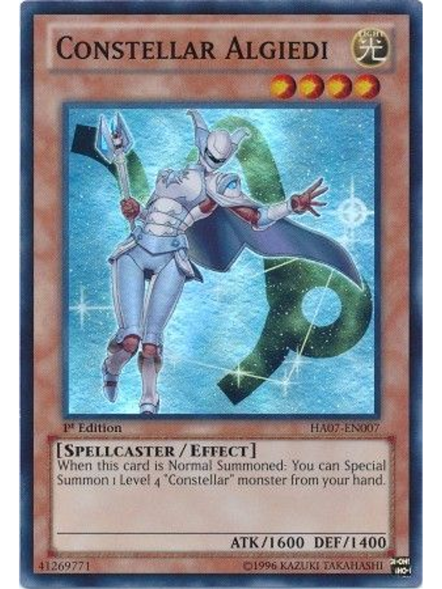 Constellar Algiedi - HA07-EN007 - Super Rare 1st Edition 1