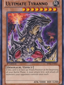 Ultimate Tyranno - BP02-EN045 - Rare 1st Edition