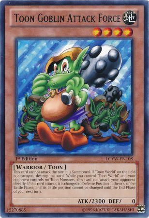 Toon Goblin Attack Force - LCYW-EN108 - Rare 1st Edition