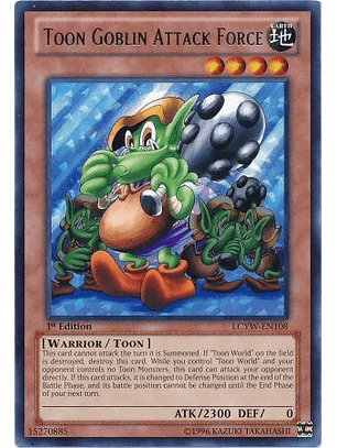 Toon Goblin Attack Force - LCYW-EN108 - Rare 1st Edition