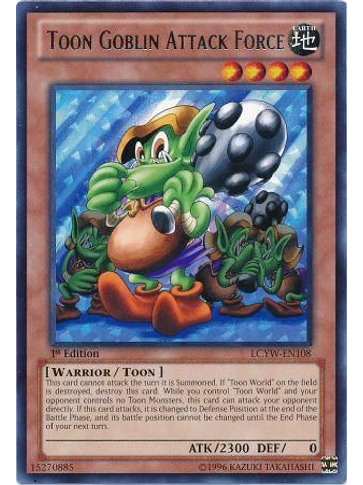 Toon Goblin Attack Force - LCYW-EN108 - Rare 1st Edition 1
