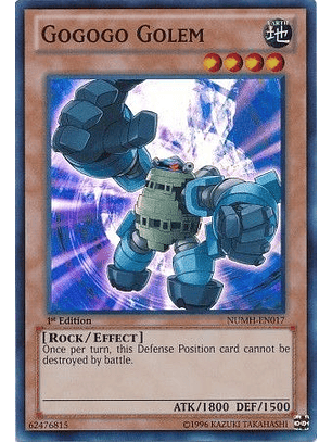 Gogogo Golem - NUMH-EN017 - Super Rare 1st Edition