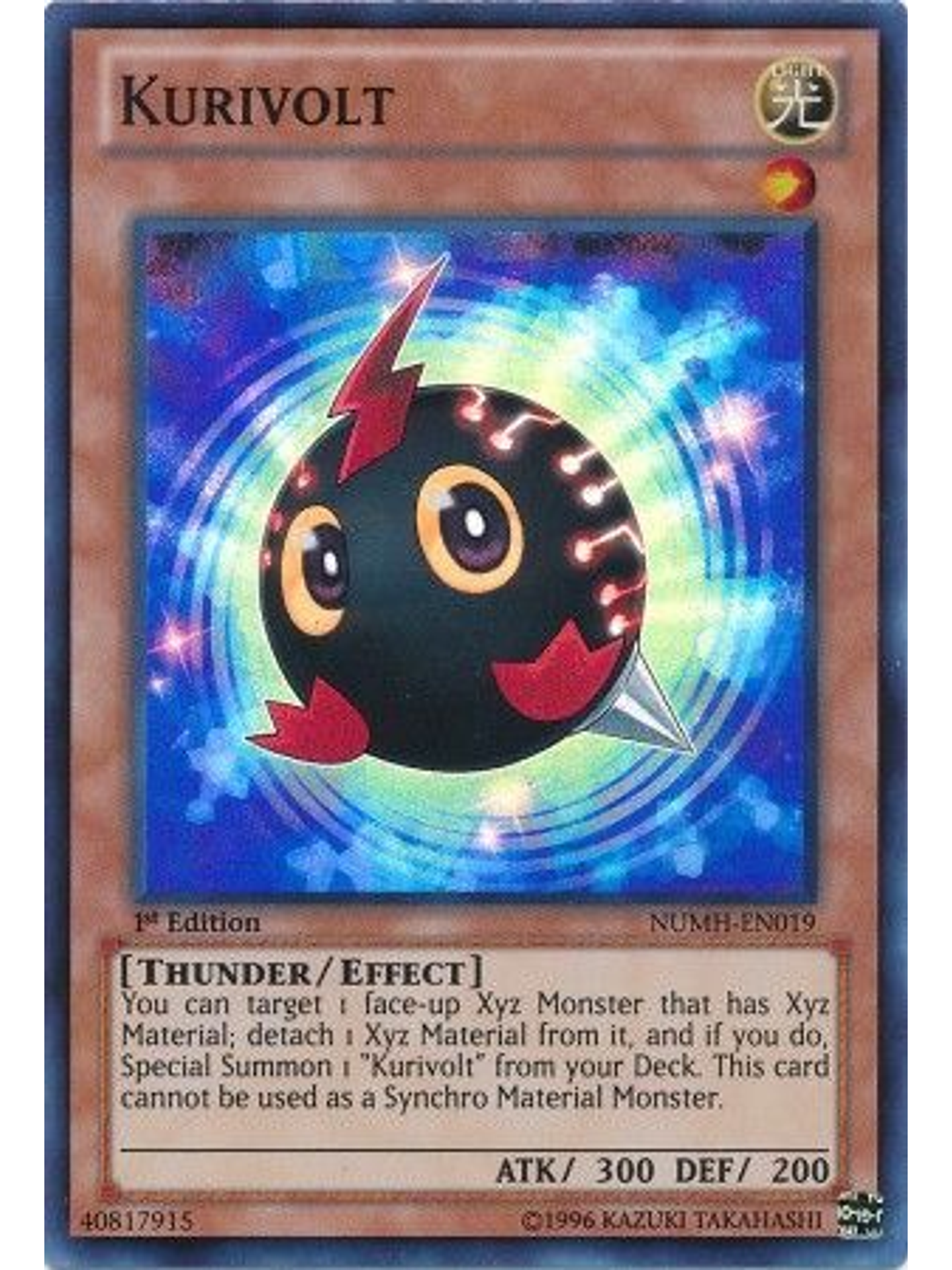 Kurivolt - NUMH-EN019 - Super Rare 1st Edition 1