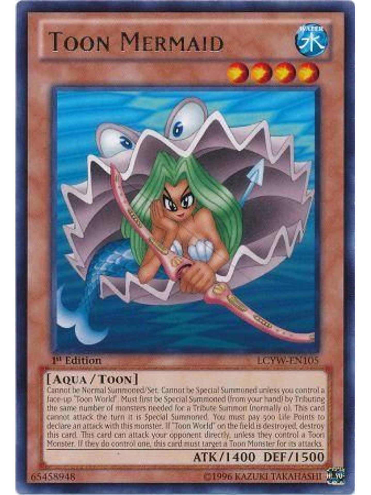 Toon Mermaid - LCYW-EN105 - Rare 1st Edition 1